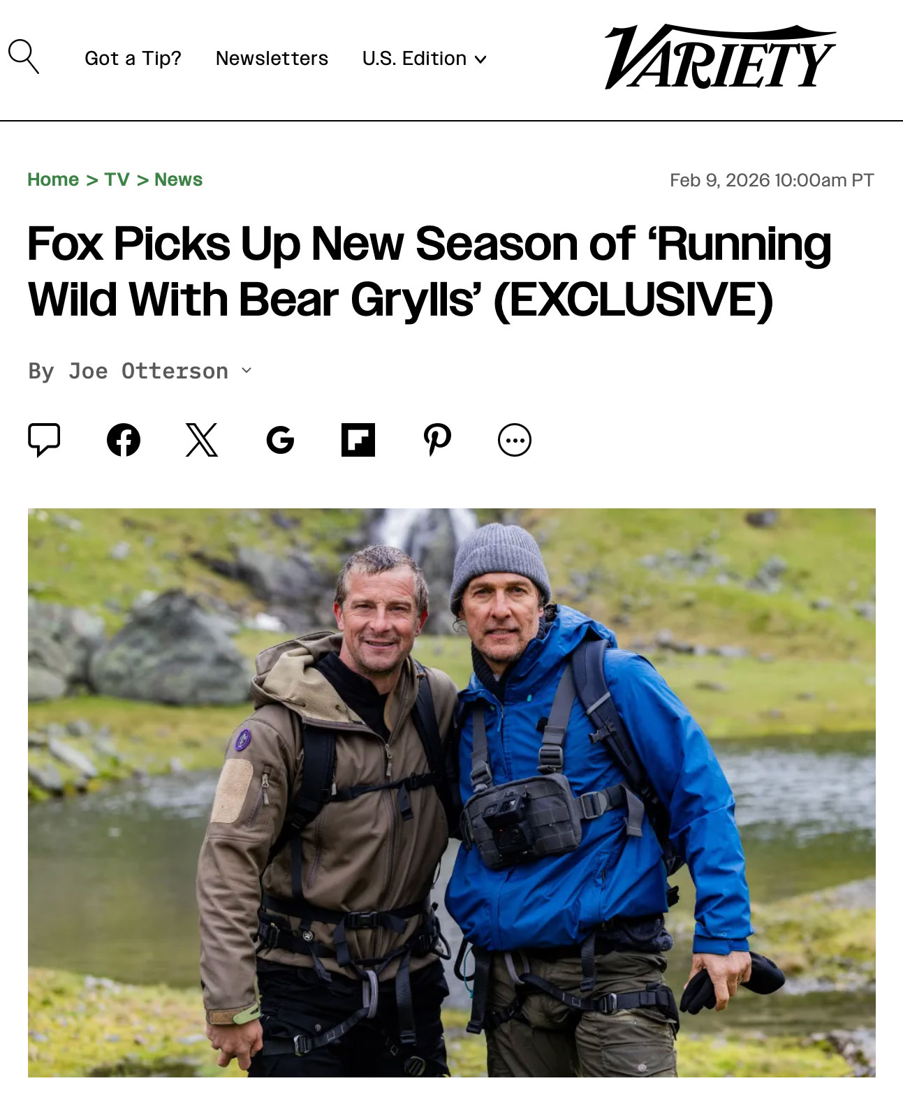 Running Wild with Bear Grylis